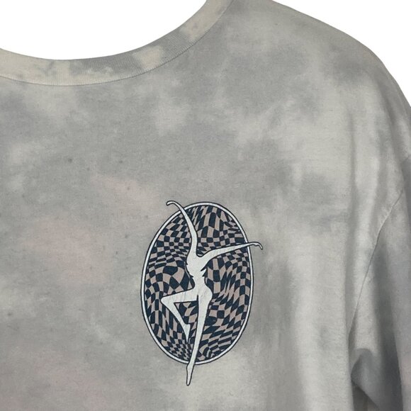 Dave Matthews Band Fire Dancer Tee Large Gray Tie Die Double Side - Picture 4 of 8